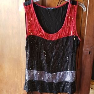 Sequin tank top